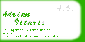 adrian vitaris business card